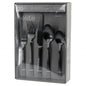 Gibson Elite Earlston 20 Piece Stainless Steel Flatware Set in Black