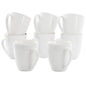 Gibson Home Ogalla 8 Piece 12 Ounce Gold Banded Fine Ceramic Mug Set