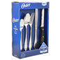 Oster Silvermist 20 Piece Stainless Steel Flatware Set with Steak Knives