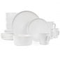Elama Luxmatte White 16 Piece Dinnerware Set