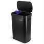 Elama 13 Gallon Automatic Sensor Hands Free Trash Can in Black