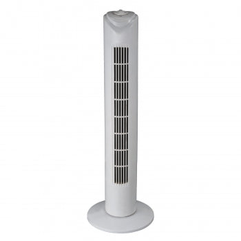 Optimus 32 in. Oscillating Tower Fan in White