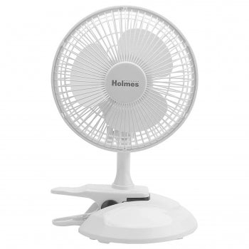 Holmes 6 Inch Clip/Table Personal Fan in White