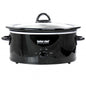 Better Chef 3 Quart Oval Slow Cooker with Removable Stoneware Crock in Black