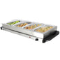 MegaChef Buffet Server &amp; Food Warmer With 4 Removable Sectional Trays , Heated Warming Tray and Removable Tray Frame