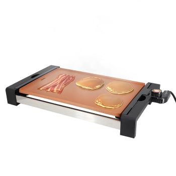 MegaChef 21.63 Inch Copper Electric Grill with Non-Stick Coating
