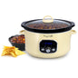 MegaChef 3.7 Quart Electric Slow Cooker in Ivory