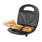 MegaChef Electric Compact Aluminum Nonstick Sandwich Maker in Black